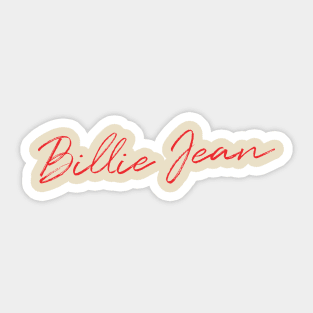 Billie Jean Sticker